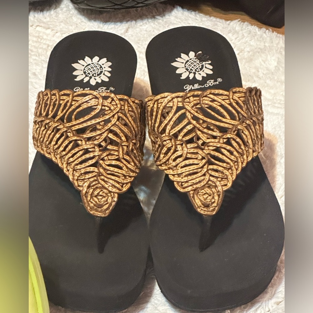 Yellow Box sandals